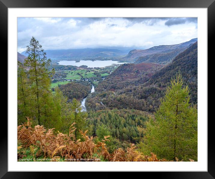 View of Keswick Framed Mounted Print by Darrell Evans