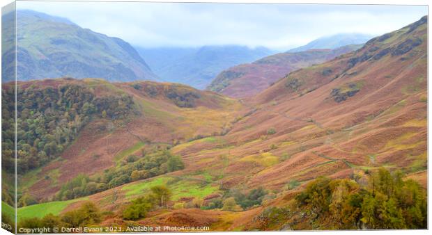 Autumn in the Fells Canvas Print by Darrell Evans