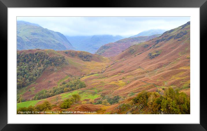 Autumn in the Fells Framed Mounted Print by Darrell Evans