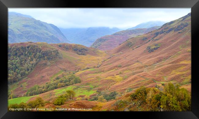 Autumn in the Fells Framed Print by Darrell Evans
