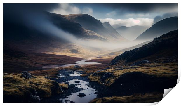 Scottish Highlands Print by Bahadir Yeniceri