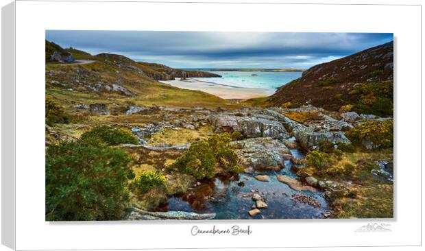 Ceannabeinne Beach Highlands Scotland  Canvas Print by JC studios LRPS ARPS