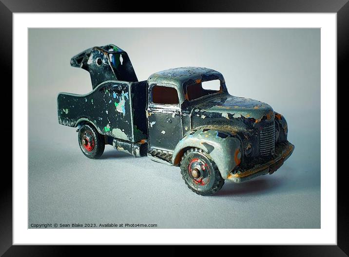 1954 Dinky Toys Commer Break Down Truck No 430 Framed Mounted Print by Lowercase b Studio 
