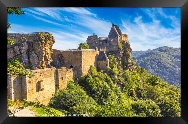 Aggstein castle. Austria. Framed Print by Sergey Fedoskin