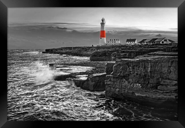 Portland Bill Lighthouse  Framed Print by Darren Galpin