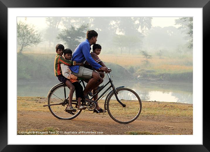 What a riding... Framed Mounted Print by Bhagwat Tavri