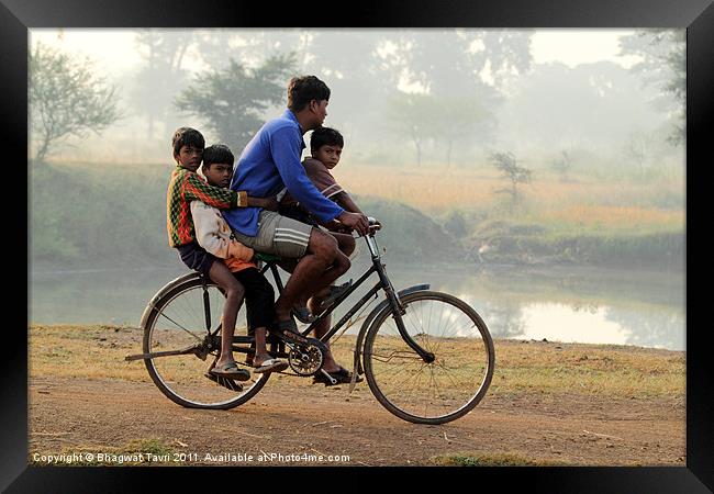 What a riding... Framed Print by Bhagwat Tavri