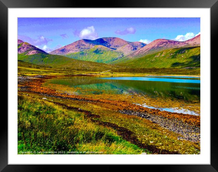 Colourful Skye Framed Mounted Print by Ian Donaldson
