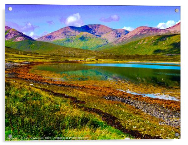 Colourful Skye Acrylic by Ian Donaldson