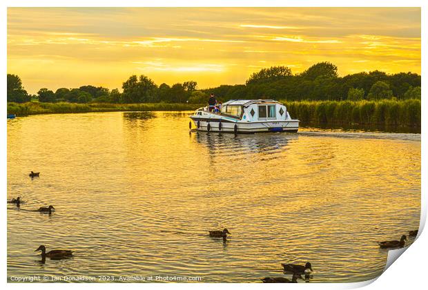 Life on the Broads Print by Ian Donaldson