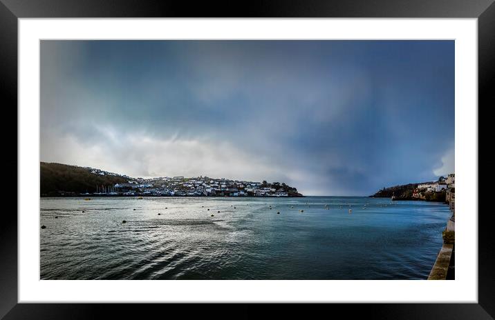 Polruan, Fowey and the Mouth to the  River Fowey Framed Mounted Print by Maggie McCall