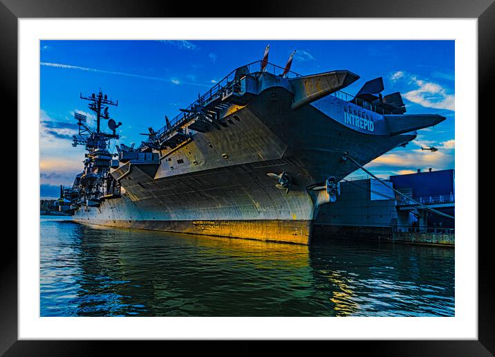 The Intrepid Framed Mounted Print by Chris Lord