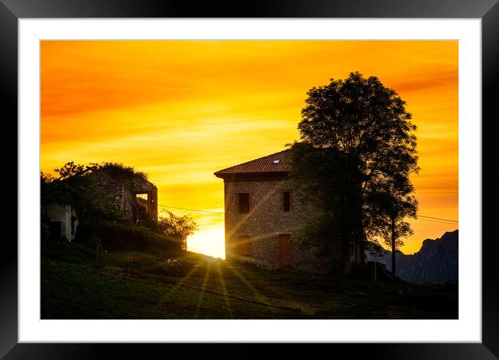 Sunrise In Asturias Framed Mounted Print by Chris Lord