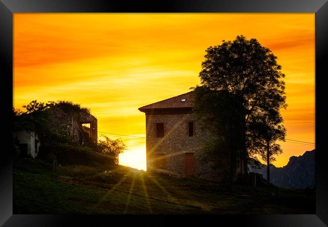 Sunrise In Asturias Framed Print by Chris Lord