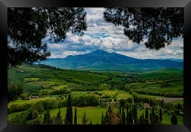 A Tuscan Landscape Framed Print by Chris Lord