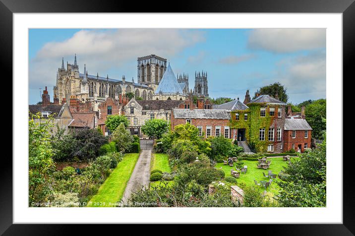 York Minster Framed Mounted Print by Thomson Duff