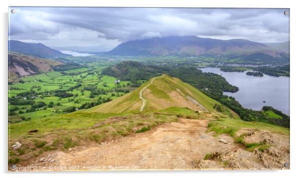 Top of Catbells Acrylic by Darrell Evans