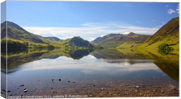 Crummock Water Canvas Print by Darrell Evans