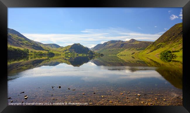 Crummock Water Framed Print by Darrell Evans