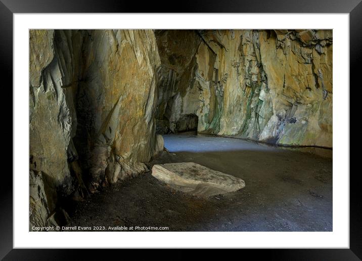 Cathedral Cave Framed Mounted Print by Darrell Evans
