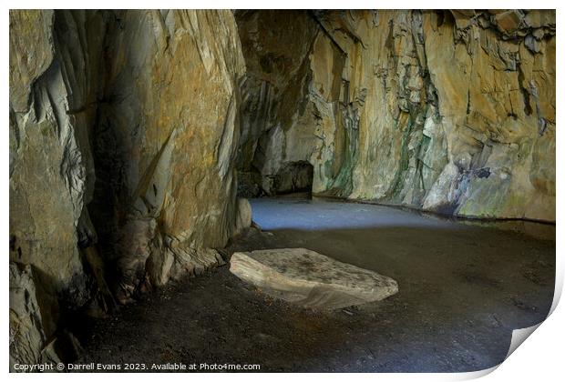 Cathedral Cave Print by Darrell Evans