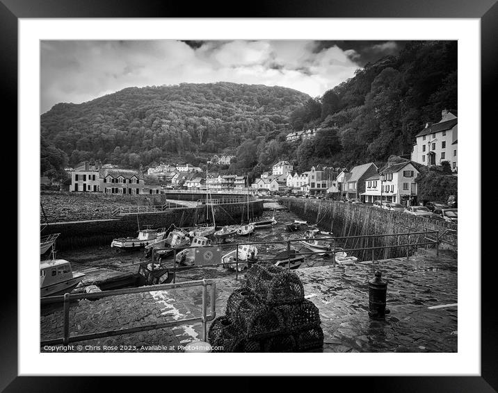 Lynmouth Harbour Framed Mounted Print by Chris Rose