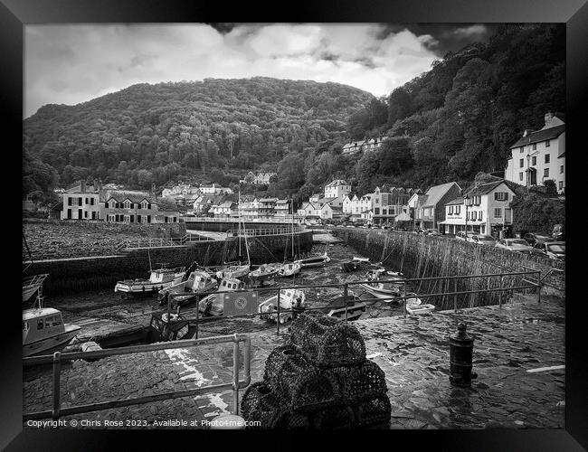 Lynmouth Harbour Framed Print by Chris Rose