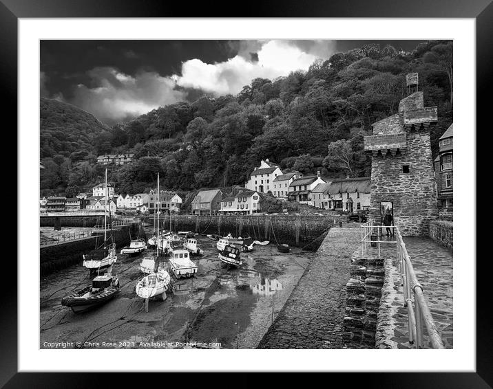 Lynmouth Harbour Framed Mounted Print by Chris Rose