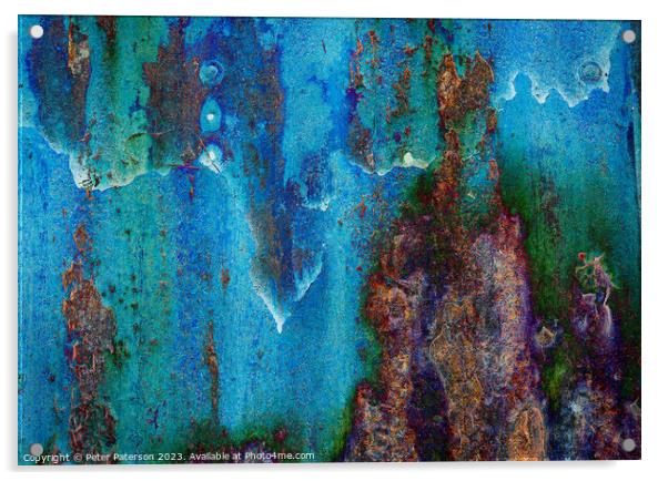 Abstract texture Acrylic by Peter Paterson