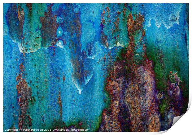 Abstract texture Print by Peter Paterson