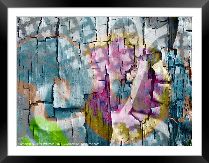 Abstract paint Framed Mounted Print by Peter Paterson