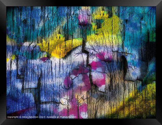 Abstract Photo of Graffiti Framed Print by Peter Paterson