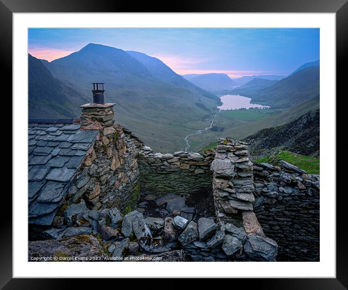 Warnscale Bothy Framed Mounted Print by Darrell Evans