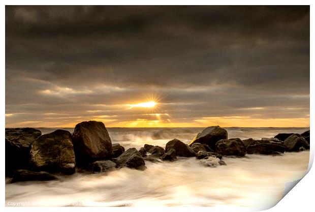 Happisburgh Norfolk Sunrise  Print by johnny weaver