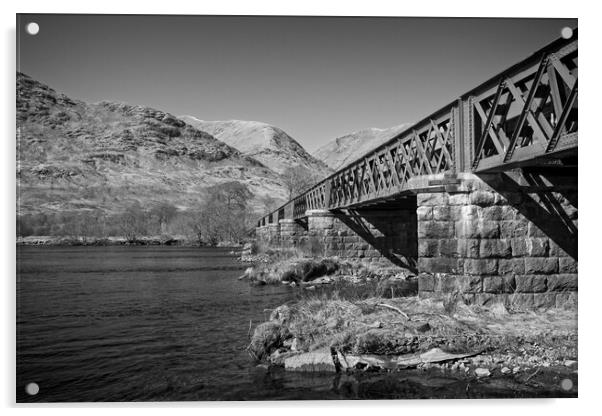 Loch Awe Railway Bridge Acrylic by Rob Cole