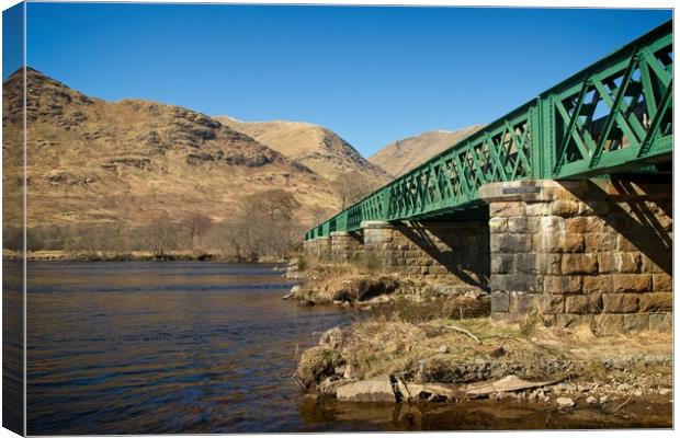 Loch Awe Railway Bridge Canvas Print by Rob Cole