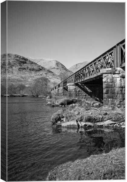 Loch Awe Railway Bridge Canvas Print by Rob Cole