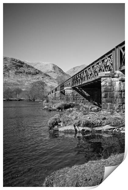 Loch Awe Railway Bridge Print by Rob Cole