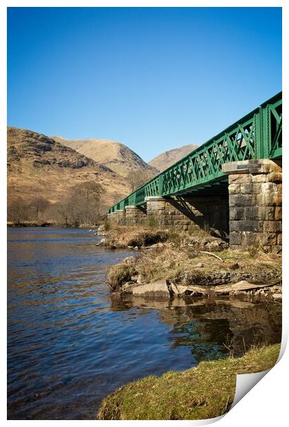 Loch Awe Railway Bridge Print by Rob Cole