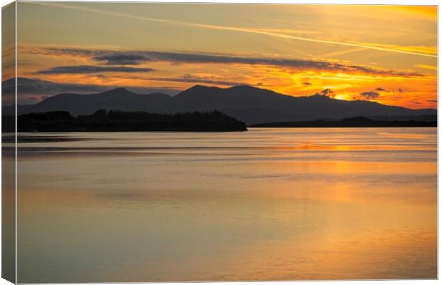Majestic Scottish Sunset Canvas Print by Rob Cole