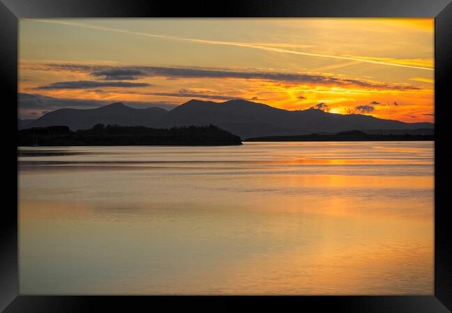 Majestic Scottish Sunset Framed Print by Rob Cole
