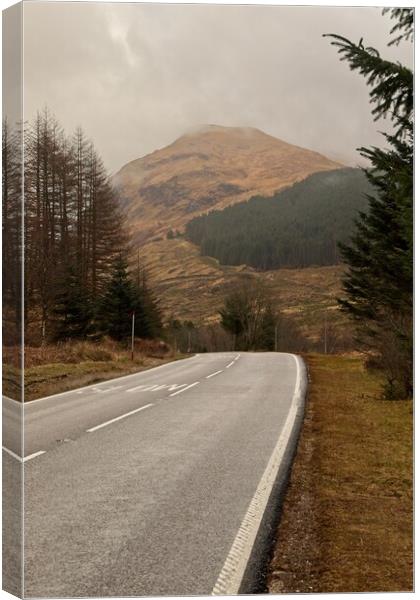 Scottish Highland Road Canvas Print by Rob Cole