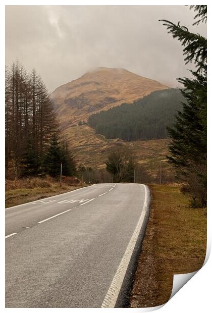Scottish Highland Road Print by Rob Cole