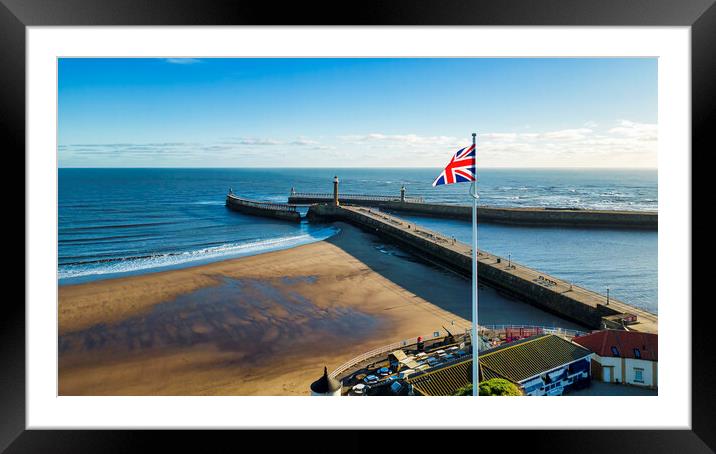 Whitby British Seaside Resort Framed Mounted Print by Tim Hill