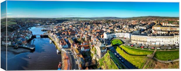 Enchanting Whitby Coastline Panorama Canvas Print by Tim Hill