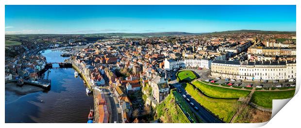 Enchanting Whitby Coastline Panorama Print by Tim Hill