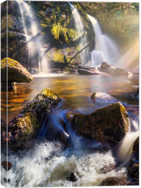 A Magical Waterfall Canvas Print by Anthony McGeever