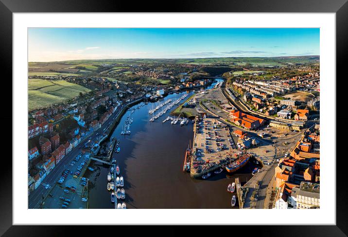 Majestic Whitby Marina Framed Mounted Print by Tim Hill