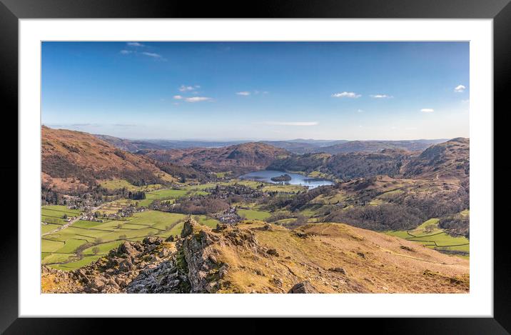 View from Helm Crag  Framed Mounted Print by James Marsden