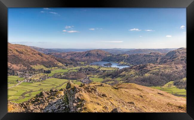 View from Helm Crag  Framed Print by James Marsden